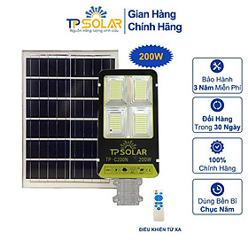 Mua Đèn Bàn Chải Năng Lượng Mặt Trời TP Solar TP-C200N Công Suất 200W Chống Nước IP66  Cảm Biến Tự Động