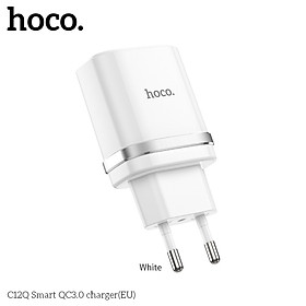 Cốc sạc nhanh 18W Hoco C12Q Smart QC3.0 - Hàng Chính Hãng