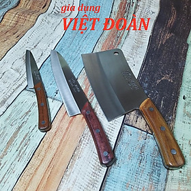 Mua Bộ Dao SEKI NHẬT BẢN. Bộ sp gồm: dao CHẶT XƯƠNG  dao THÁI THỊT  dao GỌT rau củ quả - NỘI ĐỊA NHẬT BẢN