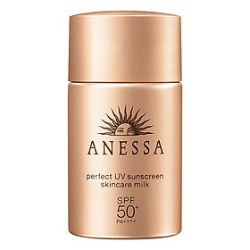 Sữa Chống Nắng Kiềm Dầu Khô Thoáng Anessa Perfect UV Sunscreen Skincare Milk Spf50+ Pa++++ (20ml)