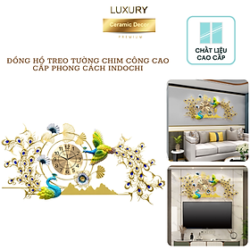 Mua Đồng Hồ Treo Tường Chim Công Cao Cấp  Phong Cách Indochi Nhật Bản - Hàng Nhập Khẩu