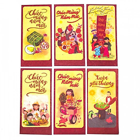 Set 6 bao lì xì vintage - Gia Đình