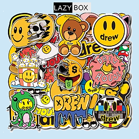Mua Sticker hình dán drew house dễ thương cute, pastel trang trí mũ bảo hiểm, dán Laptop, journal, sổ tay - Set 10 hình - Decal thường tại LazyBox Accessories Mua Sticker hình dán drew house dễ thương cute, pastel trang trí mũ bảo hiểm, dán Laptop, journal, sổ tay - Set 10 hình - Decal thường tại LazyBox Accessories