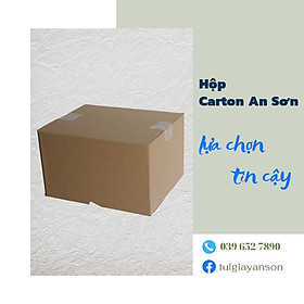 Combo 100 Hộp Bìa Carton Hộp Bìa Gói Hàng Dày Dặn KT 25x25x10cm
