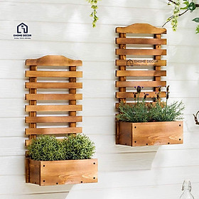Mua Kệ Gỗ Thịt Gắn Tường Trang Trí Ban Công Chung Cư EHOME DECOR - Miễn Phí Sơn Tông Màu Phù Hợp - G501