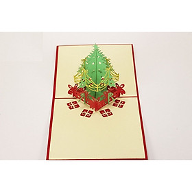 Thiệp 3D Giáng Sinh - Cây Thông Lưới Noel Tinh Xảo - NON31