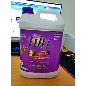 Nước Giặt Xã Quần Áo FILY Tím 5 Lít,Cải Tiến Mới, Cao Cấp, Đa Năng