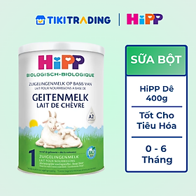 Sữa dê HiPP Organic 400g Số 01 cho bé từ 0 - 6 tháng
