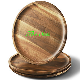 Mua KHAY TRÒN -  ĐĨA GỖ TRÀM TRÒN ĐƯỜNG KÍNH 28CM