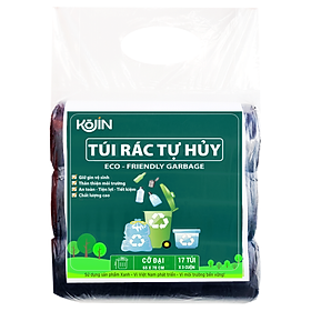 Hình ảnh Túi Rác Đen Tự Huỷ Sinh Học KOJIN 65cm x 78cm x 1Kg