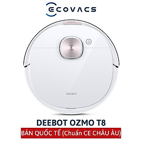 Robot hút bụi lau nhà thông minh Ecovacs Deebot OZMO T8 - Hàng chính hãng, bản quốc tế (Chuẩn CE)