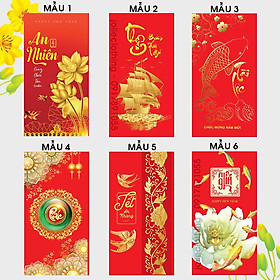 [MUA SET QUÀ TẾT TẶNG BAO LÌ XÌ] BỘ 10 BAO LÌ XÌ NGẪU NHIÊN HOT NHẤT TẾT 2023 - CỰC ĐẸP, SANG, ĐẲNG CẤP TẶNG KÈM KHI MUA HỘP QUÀ TẾT