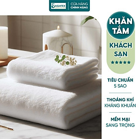 Khăn Mặt Cao Cấp SAGATEX Chất Liệu Cotton Tự Nhiên An Toàn Sức Khỏe, mềm Mại, Thấm Hút Tốt