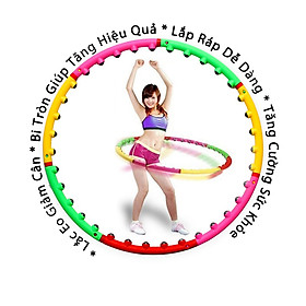 Vòng Lắc Giảm Eo Massage Hoop KhoNCC - Hàng Chính Hãng - Giúp Bạn Có Vòng Eo Lý Tưởng - KDHS-544-VoLa