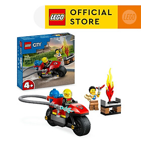 LEGO CITY 60410 Đồ chơi lắp ráp Xe mô tô cứu hỏa (57 chi tiết)