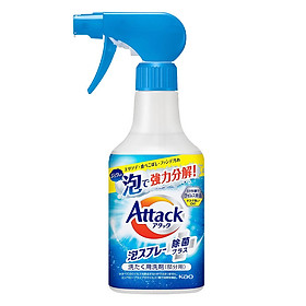 Chai xịt tẩy trực tiếp cổ áo,tay áo cao cấp KAO Attack Nhật Bản 300ml