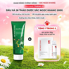 Dầu Xả 26 Thảo Dược Sắc Ngọc Khang - Hỗ Trợ Làm Sạch Sâu, Giảm Gãy Rụng, Phục Hồi Hư Tổn, Nuôi Dưỡng Mái Tóc Chắc Khỏe Bồng Bềnh