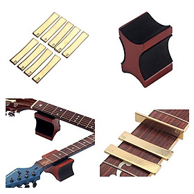 Set Of Pad Guitar + 9pcs Inserts Press Guitar Frette