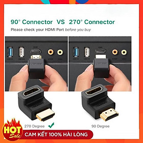 Đầu nối HDMI vuông góc 90 độ Ugreen 20110 chính hãng