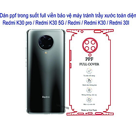 Mua Miếng Dán PPF Full viền dành cho Redmi K30 pro / Redmi K30 5G / Redmi K30 / Redmi 3l Bảo vệ máy tránh trầy xước