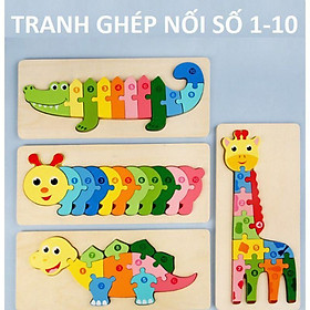 Đồ Chơi Ghép Hình Gỗ Nổi 3D. 4Chủ Đề -Giáo cụ Montessori-phát triển tư duy và vận động tinh