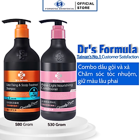 Combo Dầu Gội Xả Chăm sóc tóc nhuộm dưỡng tóc bóng mượt Dr's Formula
