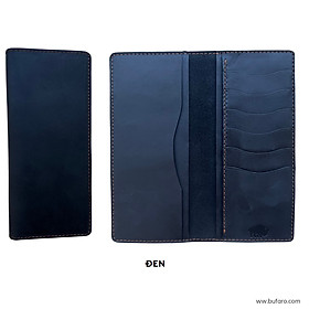 Ví Dài Gấp Đôi Nam Nữ Handmade - Leather Check Book Wallet