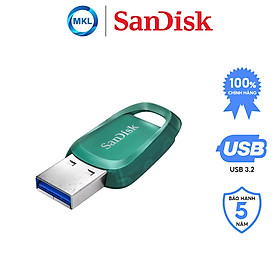 USB 3.2 SanDisk Ultra Eco Gen 1 Flash Drive CZ96 Xanh - Hàng Chính Hãng
