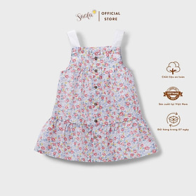 Đầm Bé Gái Váy Bé Gái Chất Liệu Cotton Họa Tiết Hoa Nhí Dễ Thương