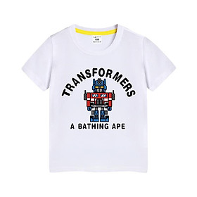 ÁO THUN BÉ TRAI 15-30KG NGƯỜI MÁY TRANSFORMER 100% COTTON MÁT, NHẸ