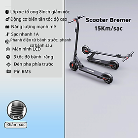 Xe Scooter Điện Gấp Gọn Lốp 8inch, Xe Scooter Cỡ Lớn Tốc Độ Đến 25Km/h