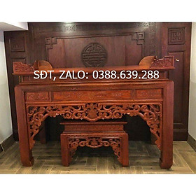 Mua Cặp Bàn Thờ gỗ Gõ Đỏ 197cm 0388.639.288