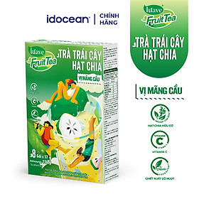 Trà trái cây hạt chia hòa tan Lúave (Vị Mãng cầu, Ổi hồng, Dưa lưới đào, Dưa hấu bạc hà)