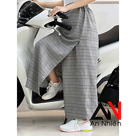 váy chống nắng xẻ tà cố định bằng miếng dán kết hợp nút bấm chất mềm mại co giãn tốt xòe rộng dài dưới tà váy có nút bấm cố định