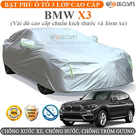 Bạt Phủ Ô Tô BMW X3 Cao Cấp 3 Lớp Chống Nắng Nóng Chống Nước Chống xước