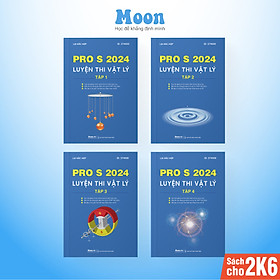 Bộ Sách ID MoonBook Luyện Thi Môn Vật Lý PRO S Kèm Khóa Học Cả Năm 2023 - 2024