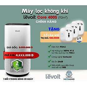 Mua Máy Lọc Không Khí Levoit Core 400S 92m2 | Bộ Lọc HEPA 13 Lọc Bụi Mịn | Hàng Chính Hãng