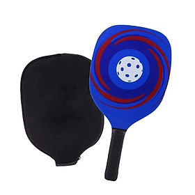 Pickleball Paddle Only with Cover with Ergonomic Grip Premium Wooden Professional Pickleball Racket Pickle Ball Racquet for Kids Men Beginners