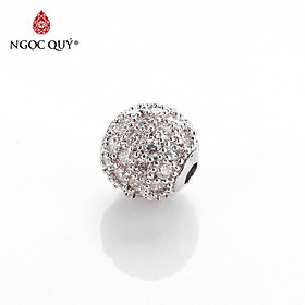 Charm hợp kim đính đá size 5mm - Ngọc Quý Gemstones