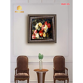 Tranh kính cường lực Tranh tĩnh vật D603 05 (được chọn mẫu)