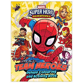 [Download Sách] Marvel Superhero Adventures - Team Heroes Deluxe Colouring Book