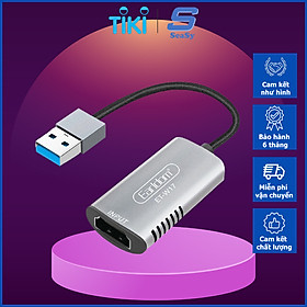 Mua Cáp HDMI to USB 3.0 Video Capture Earldom ET-W17 - Hỗ Trợ Live Stream  Ghi Hình Từ Điện Thoại  Camera  PS4  XBOX - Hàng Chính Hãng