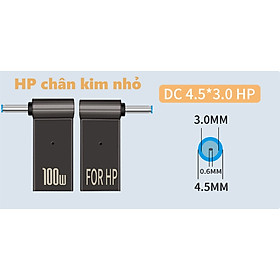 Mua Đầu đổi sạc type-c ra laptop công suất 100w hỗ trợ sạc nhanh