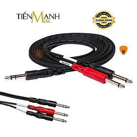 Hình ảnh Dây Cáp Chia Tín Hiệu Chữ Y Hosa STP-202 Dài 2m Đầu 6ly Stereo TRS sang 2 Đầu 6ly Mono TS Cable 1/4 in STP202 Hàng Chính Hãng - Kèm Móng Gẩy DreamMaker