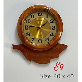 Mua  ẢNH THẬT_BH 1 ĐỔI 1 Đồng Hồ Treo Tường Gỗ nguyên khối 100% cực kỳ sang trọng & Tinh tế_trang trí phòng khách -SHY(máy hàn quốc)_Decor nhà gỗ_Size 40