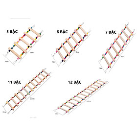 1 THANG ĐU NHIỀU MÀU SẮC CAO CẤP DÙNG TREO LÊN CHO CHIM VẸT CHƠI