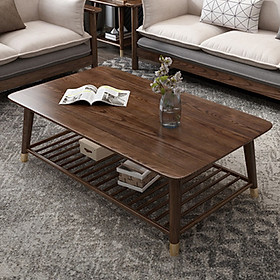 Mua Bàn Trà Gỗ Tự Nhiên Cao Cấp Vân Óc Chó  Bàn Sofa Phòng Khách Màu Nâu Hiện Đại Decor Cực Sang Trọng KT 120x60cm