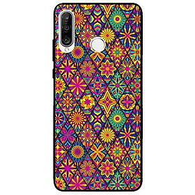 Ốp lưng in cho Huawei P30 Lite Mẫu Hoạ Tiết Chéo