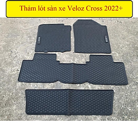 Thảm lót sàn, thảm sàn xe Toyota Veloz Cross 2022+ cao su đúc, vân tổ ong, không mùi, MẪU NISSIN
