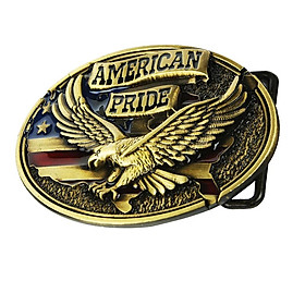 Antique Embossed American Pride Eagle Bronze Belt Buckle West Cowboy Buckle